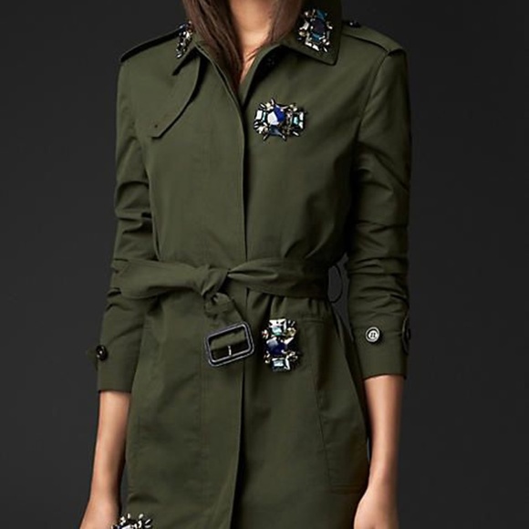 Burberry Jackets & Blazers - Burberry Prorsum Embellished Trench Made in Italy